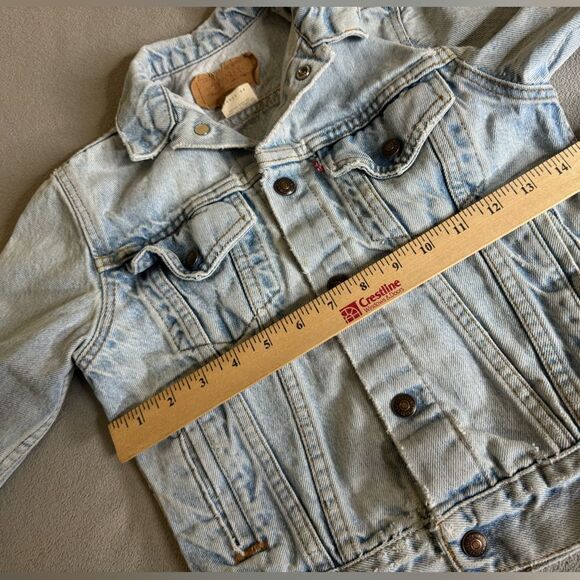 Vintage Levi’s Denim jacket for kids Made in Usa size 12 - Picture 7 of 16